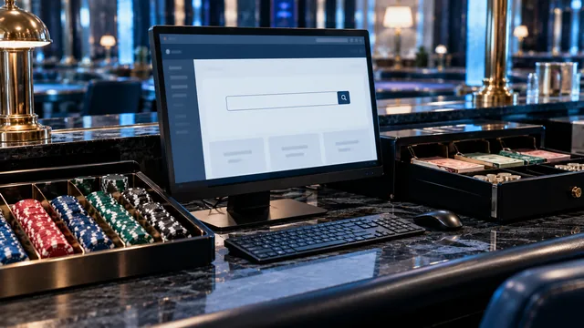 Casino mit deutscher Lizenz – Erlaubnisurkunde und Aktenordner auf einem Schreibtisch